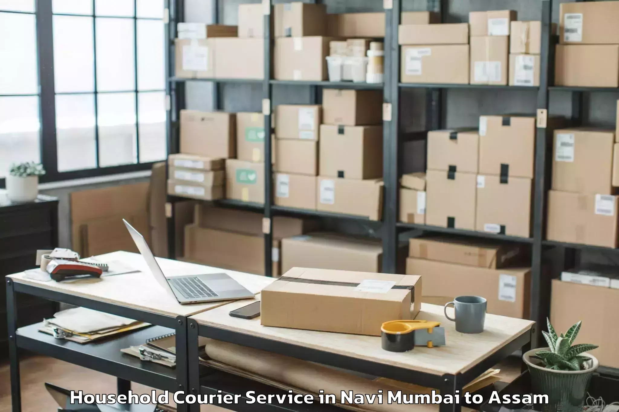 Easy Navi Mumbai to Silchar Household Courier Booking